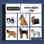 Artville Photo Objects - PO018- Dogs - stock photography images